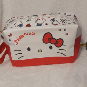 Hello Kitty Cosmetic Bag White Red